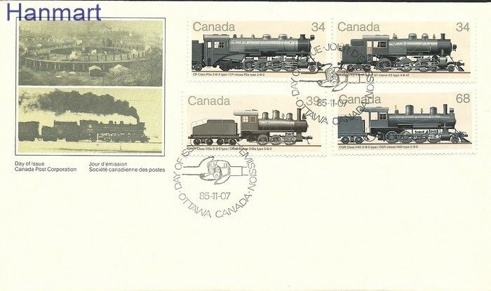 Znaczek Kanada 1985 Mi 980-983 FDC