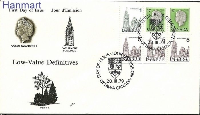 Znaczek Kanada 1979 Mi 720-721 FDC