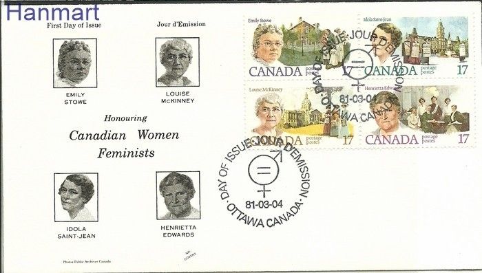 Znaczek Kanada 1981 Mi 790-793 FDC