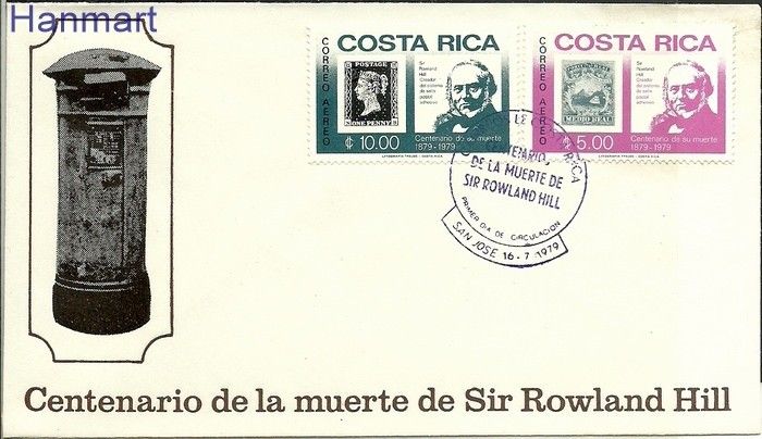 Znaczek Kostaryka 1979 Mi 1040-1041 FDC
