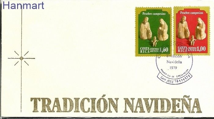 Znaczek Kostaryka 1979 Mi 1056-1057 FDC