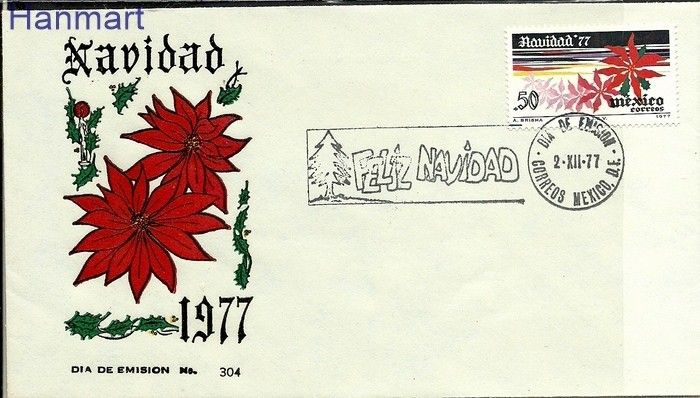 Znaczek Meksyk 1977 Mi 1565 FDC