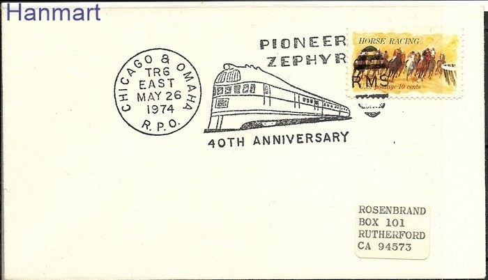 Znaczek USA 1974 Mi 1135 FDC