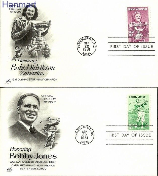Znaczek USA 1981 Mi 1504-1505 FDC