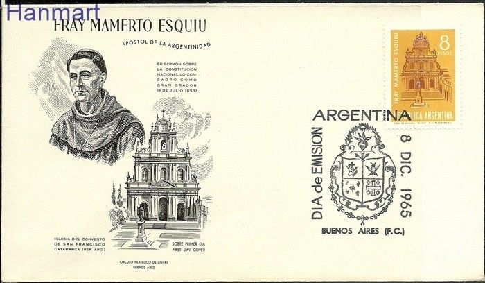 Znaczek Argentyna 1965 Mi 892 FDC