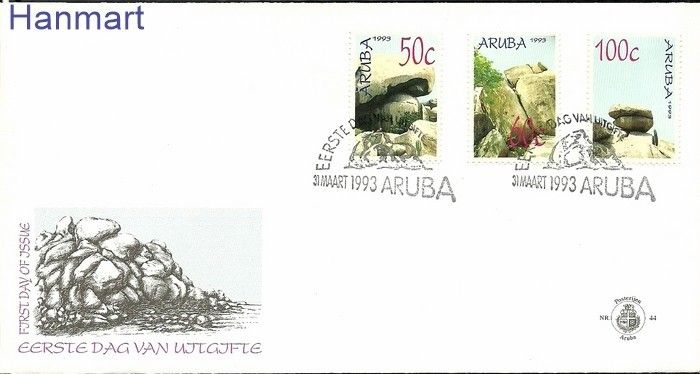 Znaczek Aruba 1993 Mi 119-121  FDC