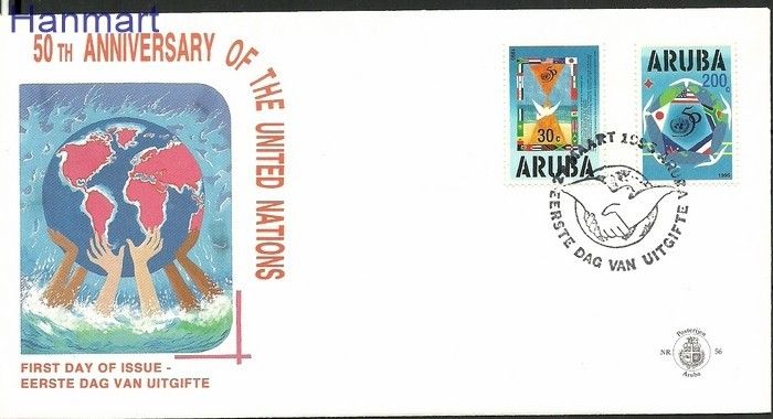 Znaczek Aruba 1995 FDC