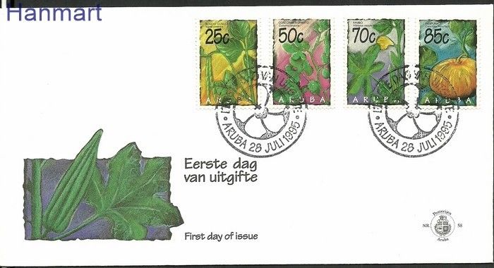 Znaczek Aruba 1995 Mi 160-163 FDC