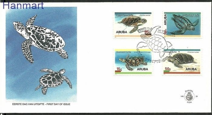Znaczek Aruba 1995 Mi 164-167 FDC