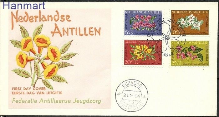 Znaczek Antyle Holenderskie 1964 FDC
