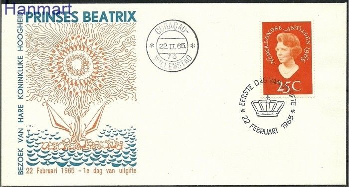 Znaczek Antyle Holenderskie 1965 FDC