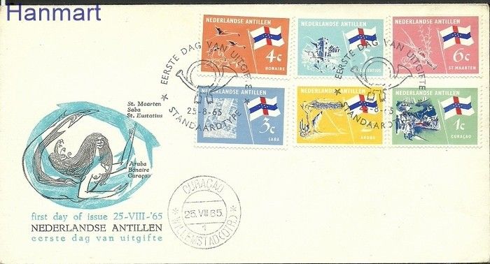 Znaczek Antyle Holenderskie 1965 FDC