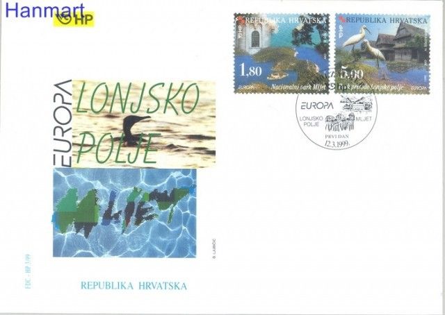 Znaczek Chorwacja 1999 Mi 498-499 FDC