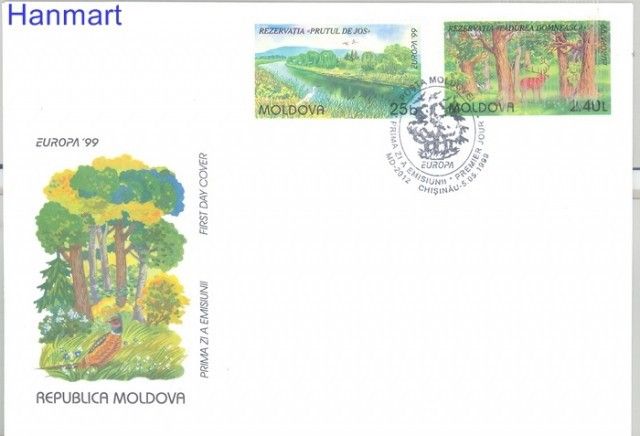 Znaczek Mołdawia 1999 Mi 305-306 FDC