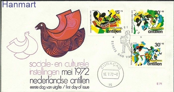 Znaczek Antyle Holenderskie 1972 Mi 246-248 FDC
