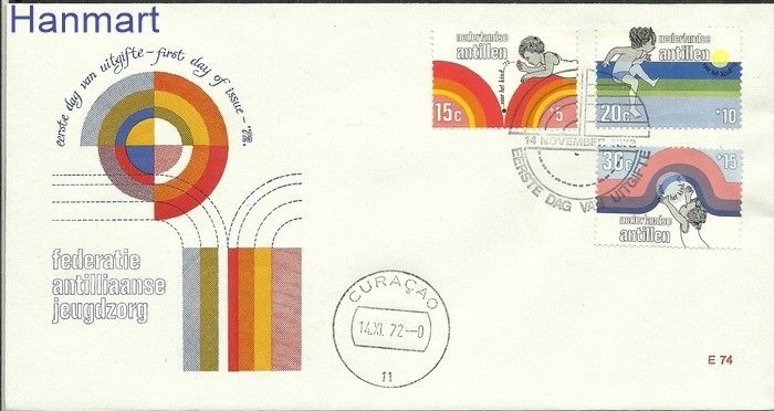 Znaczek Antyle Holenderskie 1972 FDC