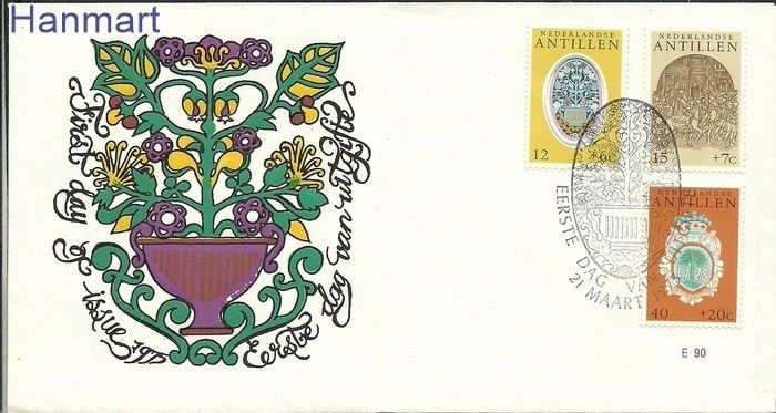 Znaczek Antyle Holenderskie 1975 FDC