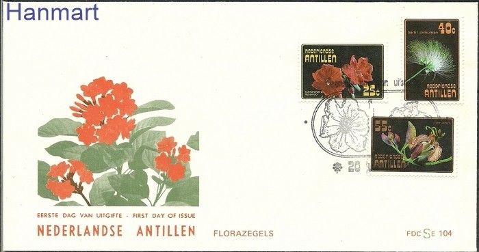 Znaczek Antyle Holenderskie 1977 Mi 335-337 FDC
