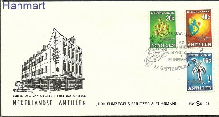 Znaczek Antyle Holenderskie 1977 FDC