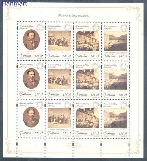 Znaczek Polska 2008 Mi ark 4346-4349 Fi ark 4196-4199 Czyste **