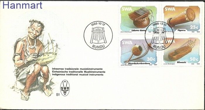 Znaczek Namibia 1985 Mi 579-582 FDC