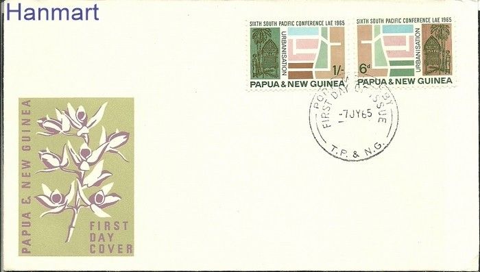 Znaczek Papua Nowa Gwinea 1965 Mi 78-79 FDC