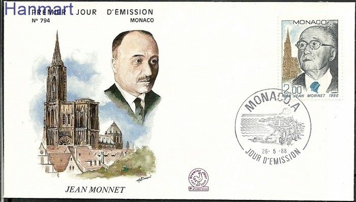 Znaczek Monako 1988 Mi 1871 FDC