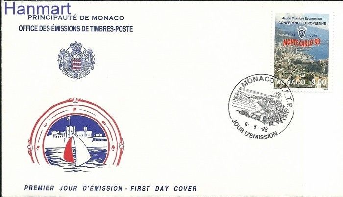 Znaczek Monako 1998 Mi 2407 FDC