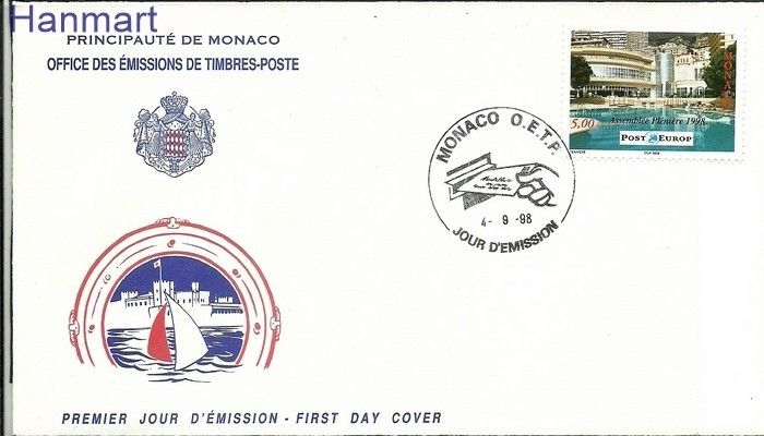 Znaczek Monako 1998 Mi 2422 FDC