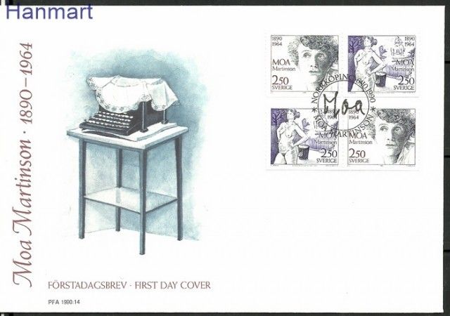 Znaczek Szwecja 1990 Mi 1637-1638 FDC