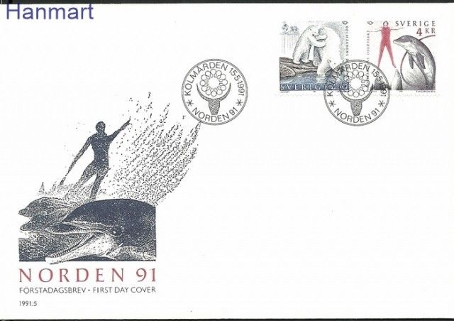 Znaczek Szwecja 1991 Mi 1666-1667 FDC