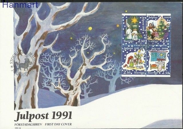 Znaczek Szwecja 1991 Mi 1692-1695 FDC
