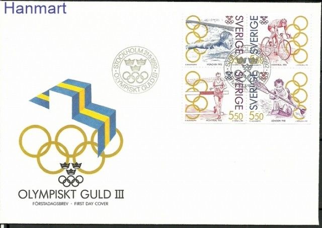 Znaczek Szwecja 1992 Mi 1721-1724 FDC