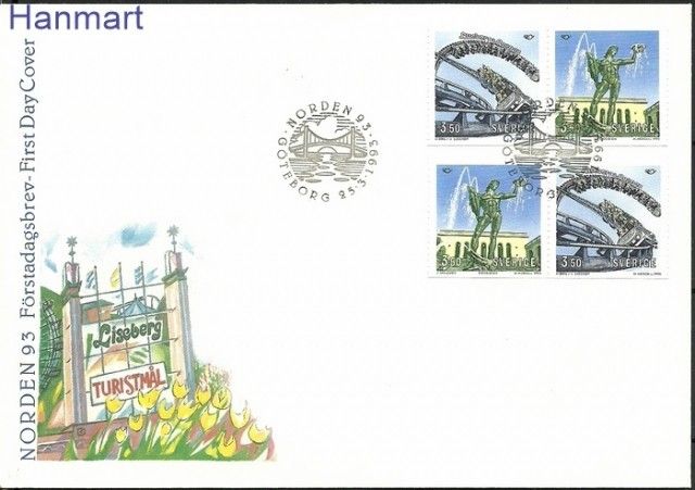 Znaczek Szwecja 1993 Mi 1772-1773 FDC