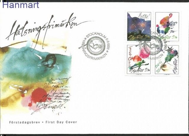 Znaczek Szwecja 1993 Mi 1785-1788 FDC