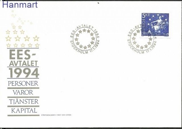 Znaczek Szwecja 1994 Mi 1811 FDC
