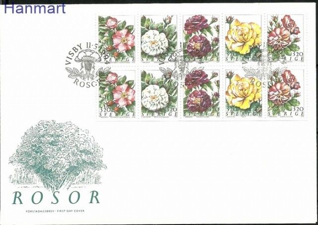Znaczek Szwecja 1994 Mi 1823-1827 FDC