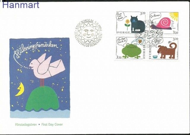 Znaczek Szwecja 1994 Mi 1836-1839 FDC