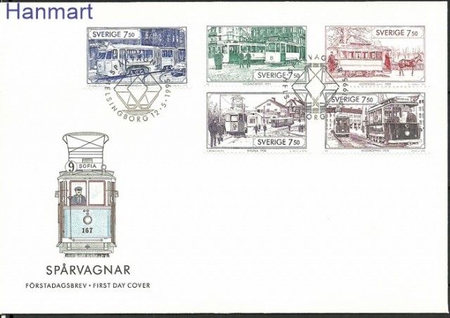 Znaczek Szwecja 1995 Mi 1889-1893 FDC