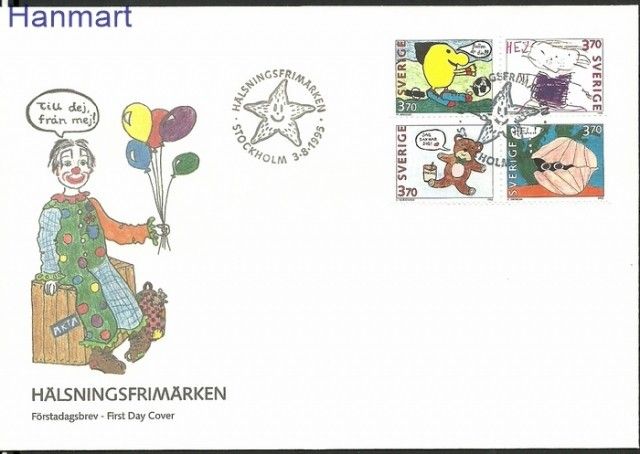 Znaczek Szwecja 1995 Mi 1894-1897 FDC