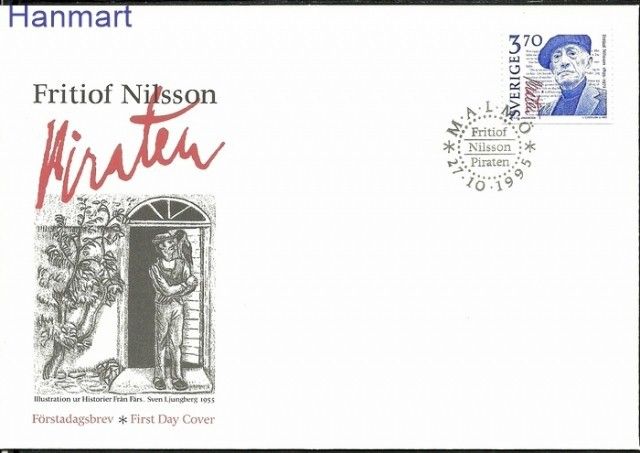 Znaczek Szwecja 1995 Mi 1912 FDC