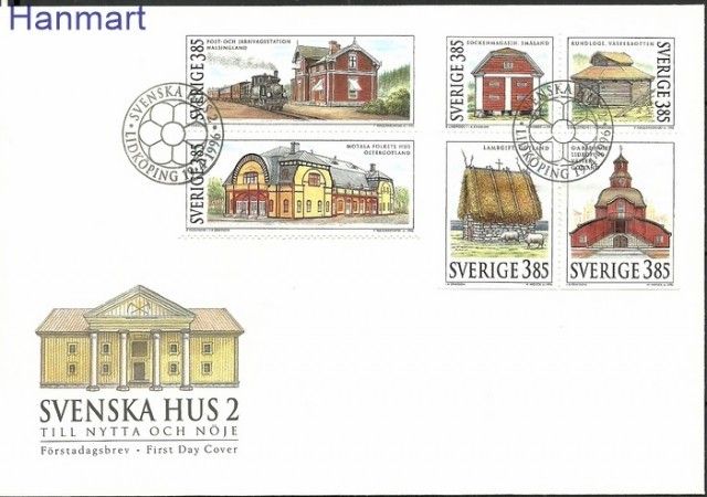 Znaczek Szwecja 1996 Mi 1937-1942 FDC