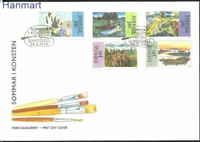 Znaczek Szwecja 1996 Mi 1945-1949 FDC