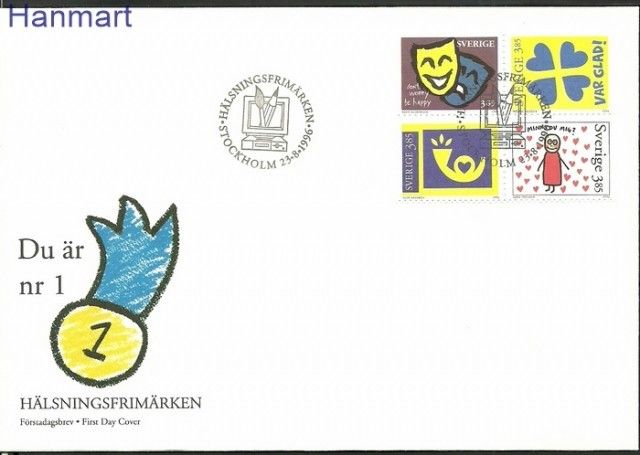 Znaczek Szwecja 1996 Mi 1959-1962 FDC