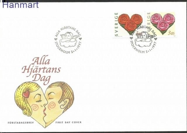 Znaczek Szwecja 1997 Mi 1982-1983 FDC