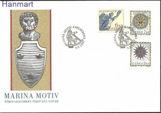 Znaczek Szwecja 1997 Mi 2006-2008 FDC