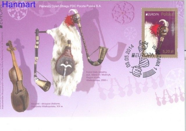 Znaczek Polska 2014 Mi 4676 Fi 4526 FDC