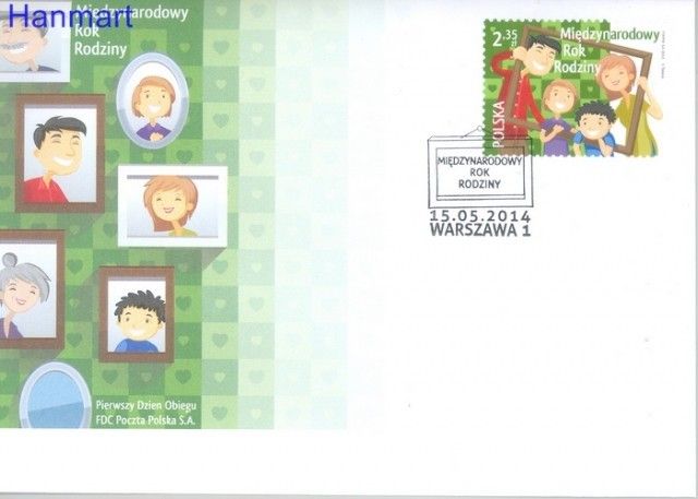 Znaczek Polska 2014 Mi 4677 Fi 4527 FDC