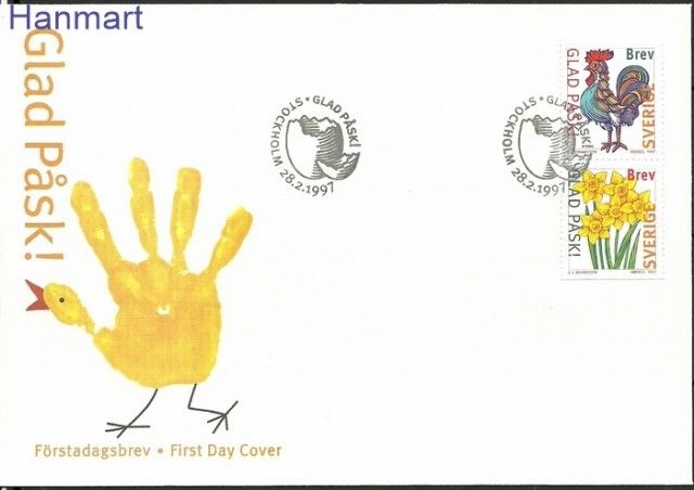 Znaczek Szwecja 1997 Mi 1992-1993 FDC