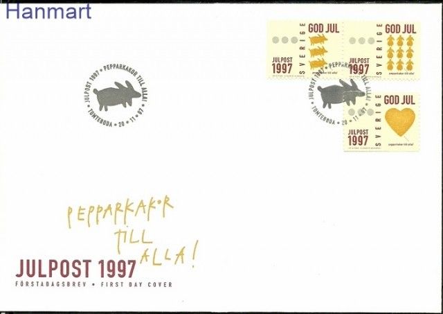 Znaczek Szwecja 1997 Mi 2029-2031 FDC
